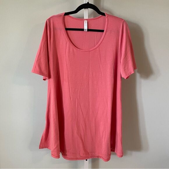 LuLaRoe Pink Short Sleeve Tunic - Picture 1 of 4